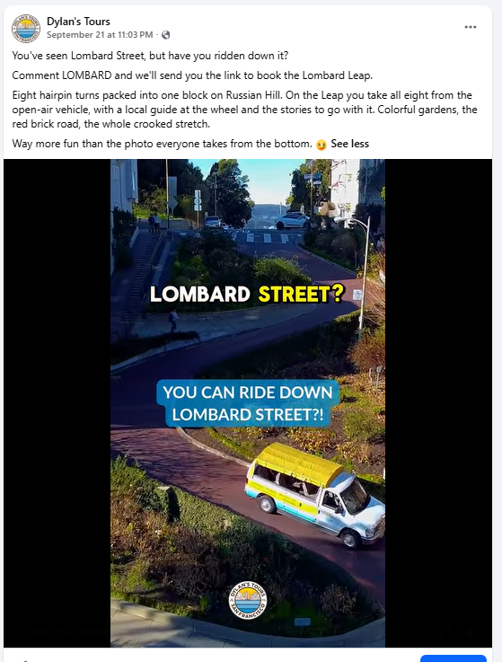 Lombard Street post before