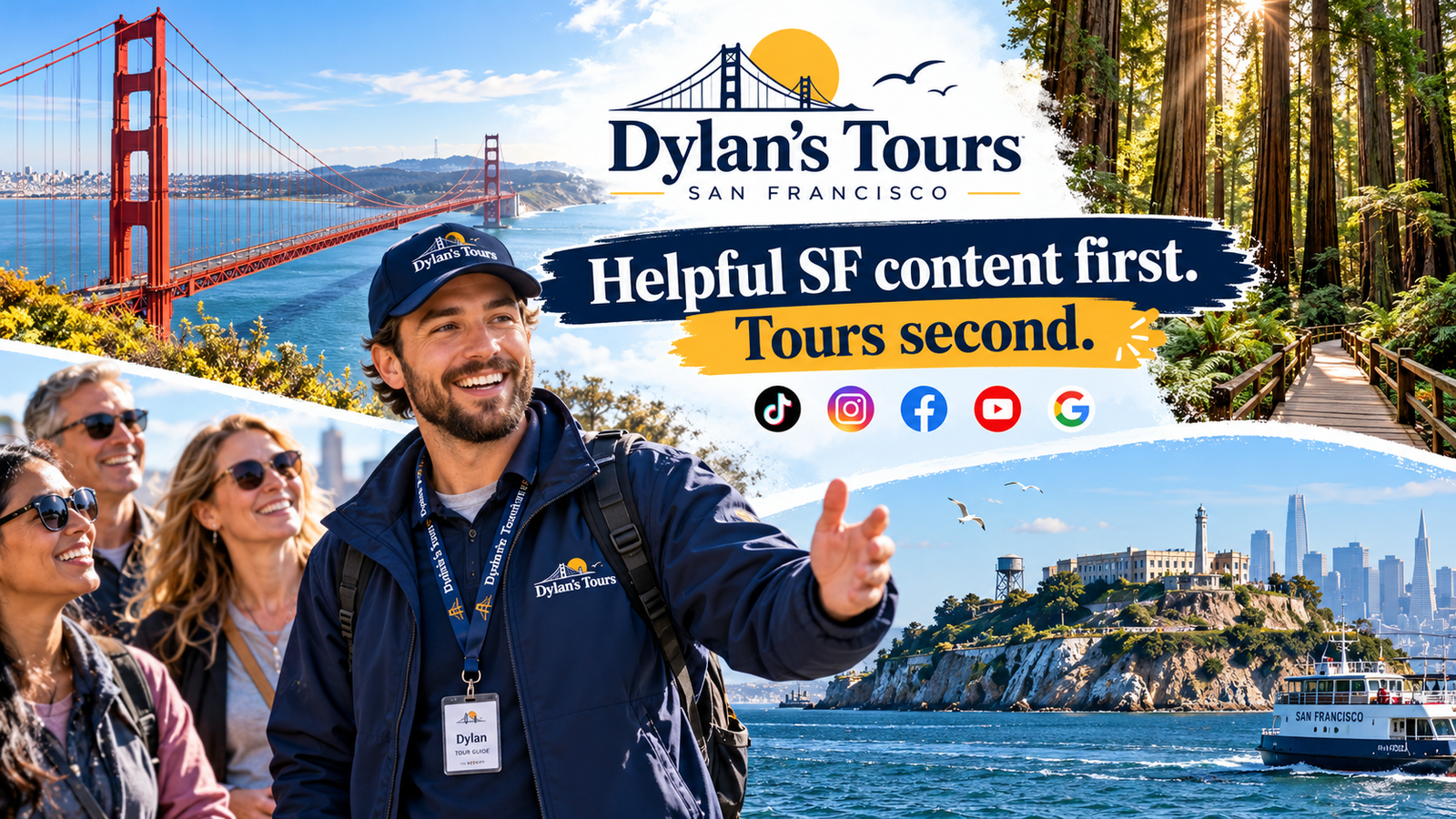 Dylan's Tours: Helpful SF content first. Tours second.