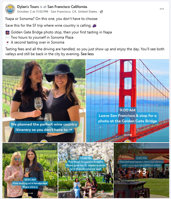 Napa or Sonoma post before